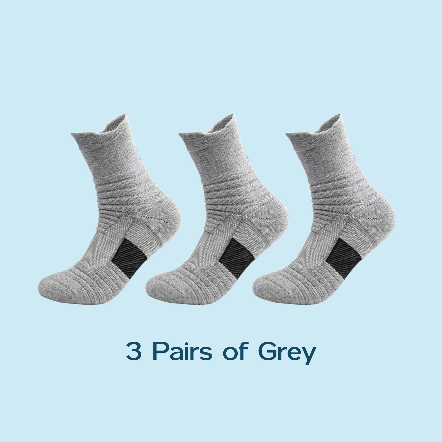 GripMax Sport Socks Long 3 Pairs